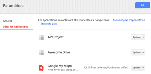 Paramètres > Gérer les applications