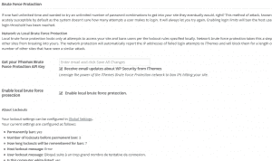 Settings > Brute Force