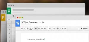 Edition de document Office sur Google Drive