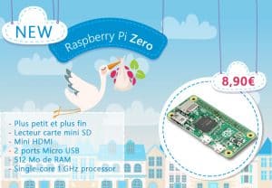 Le Pi Zéro disponible chez Kubii.fr