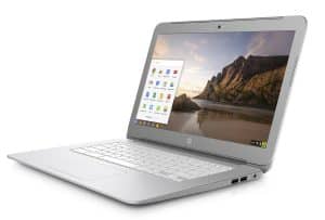 HP 14-ak000nf Ordinateur Portable 14" Argent (Intel Celeron, 2 Go de RAM, 16 Go, ChromeOS)