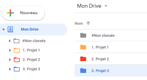 code-couleur-google-drive