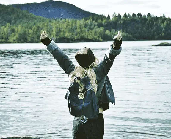 woman-lake-happy