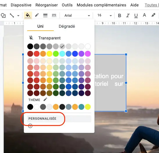 personnaliser-fond-slides