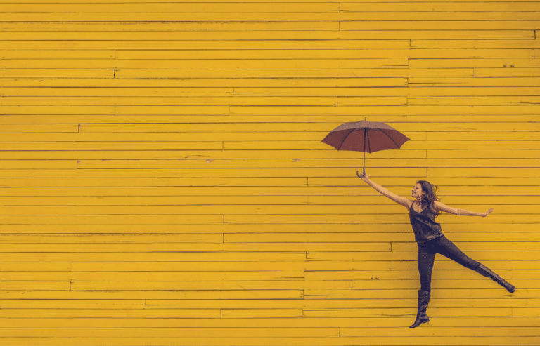 women-umbrella-yellow