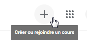 Créer un cours sur classroom