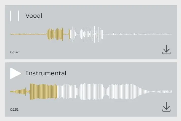 Séparation de la partie vocale de la partie instrumentale