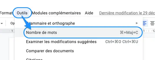 nombre-de-mots-google-docs