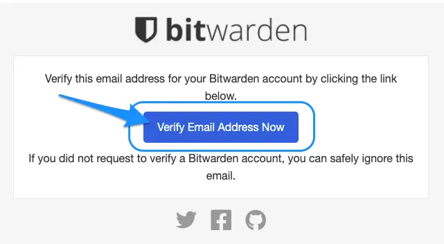 vérifier email bitwarden