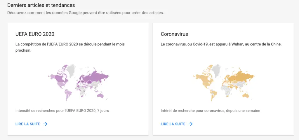 Tendances de Google Trend (Juin 2021)