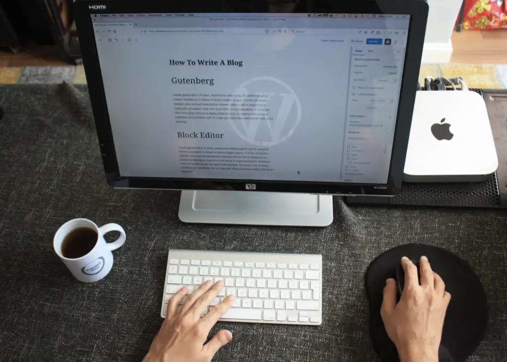 wordpress screen computer