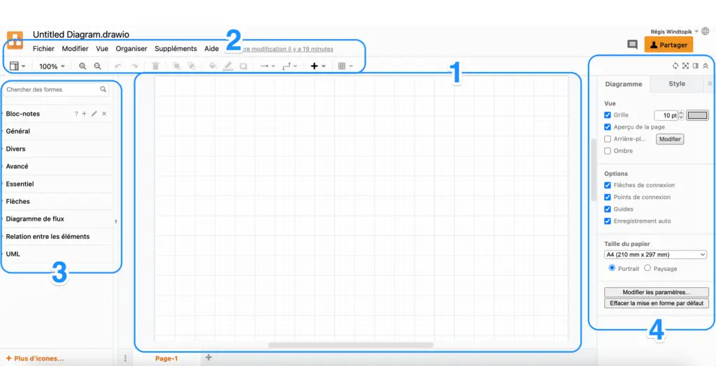 interface de diagrams.net