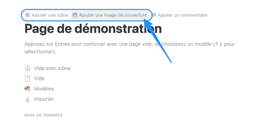 ajouter une icone et une couverture page notion