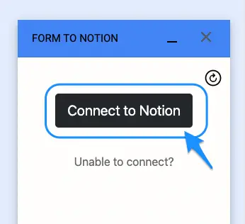 connect to notion formulaire