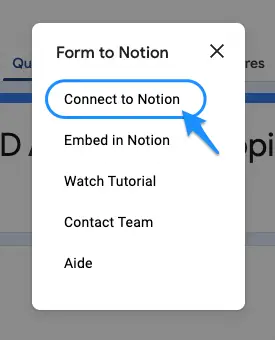 connect to notion 