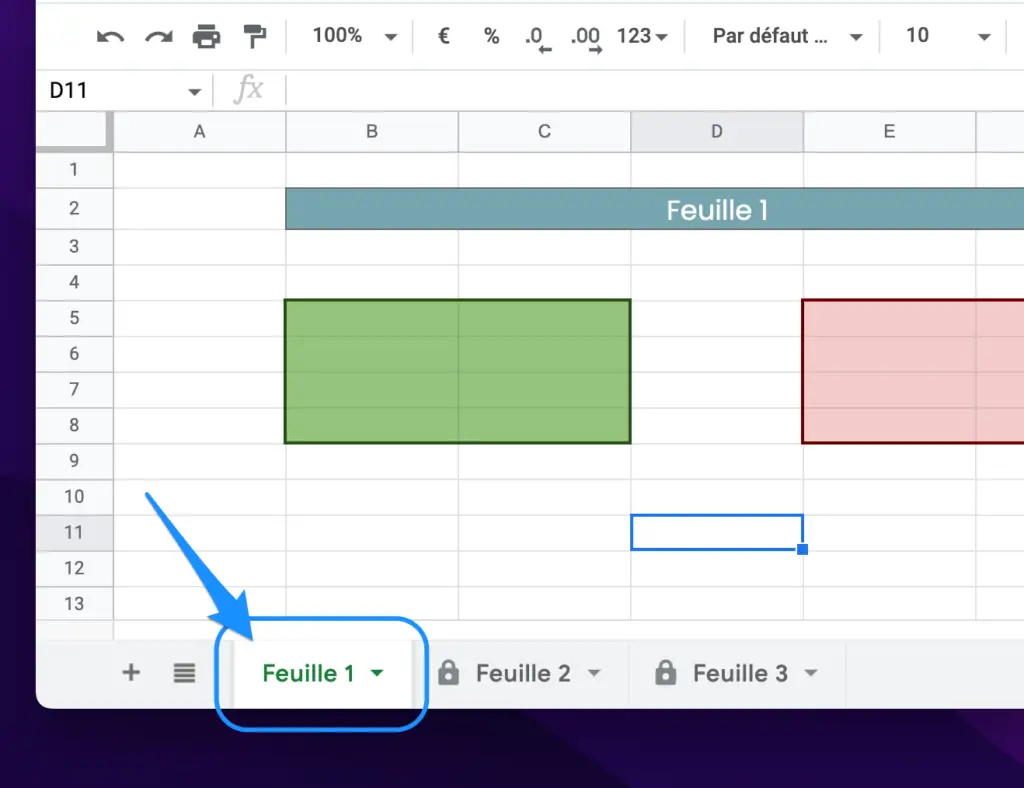 déprotection d'une feuille google sheets