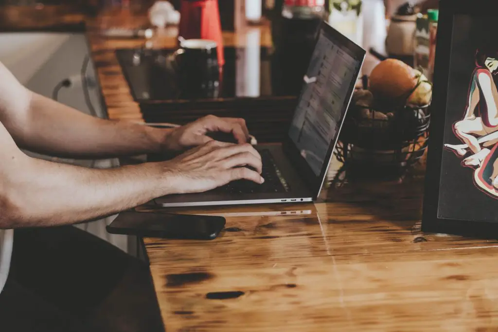 man using computer