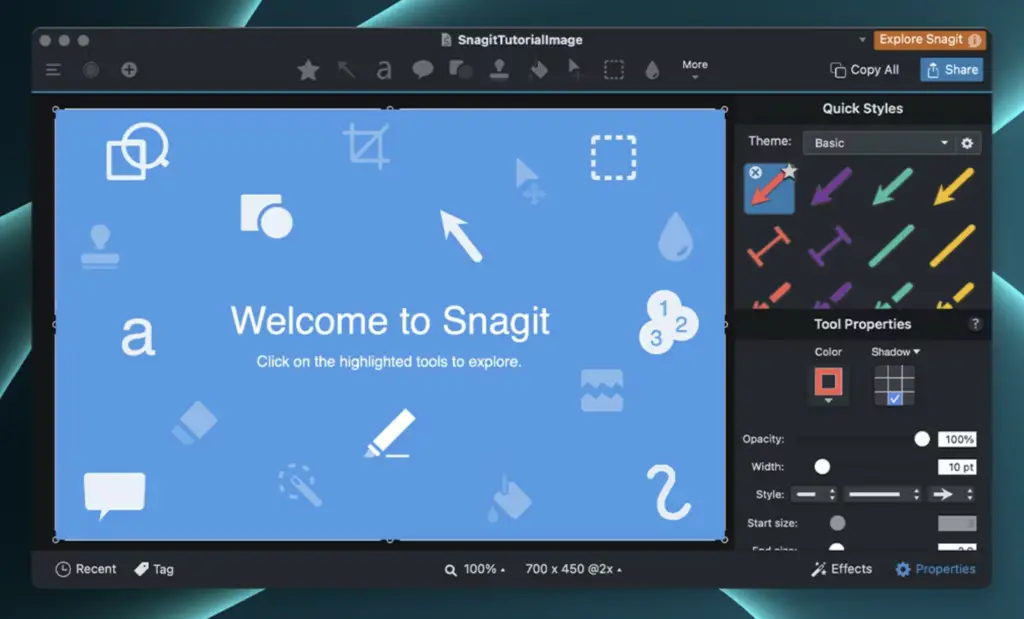 Snagit screenshot