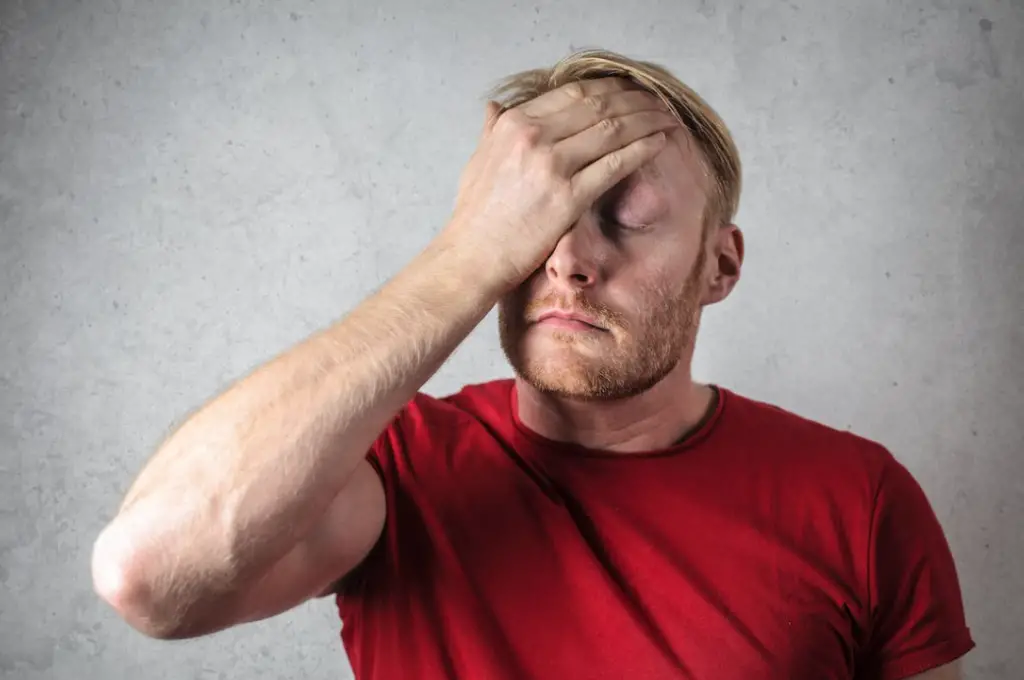 homme fatigué