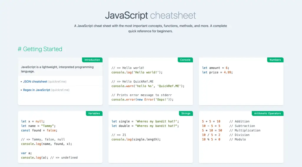 exemple code javascript