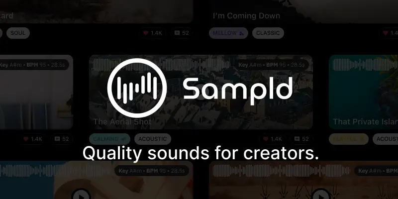 Sampld.app : une vaste bibliothèque de son et de musiques libre de droits